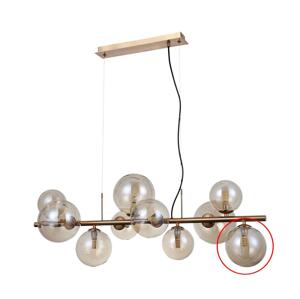 - Náhradní sklo k lustru CANELLO G9 pr. 15 cm hnědá