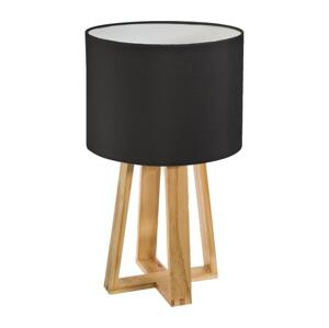 Atmosphera Atmosphera - Stolní lampa MOLU 1xE27/25W/230V borovice/černá