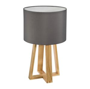 Atmosphera Atmosphera - Stolní lampa MOLU 1xE27/25W/230V borovice/šedá