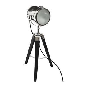 Atmosphera Atmosphera - Stolní lampa EBOR 1xE14/25W/230V borovice/lesklý chrom