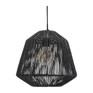 Atmosphera Atmosphera - Lustr na lanku JILY 1xE27/40W/230V juta černá