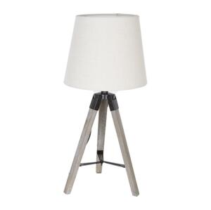 Atmosphera Atmosphera - Stolní lampa RUNO 1xE27/25W/230V dřevo/bílá