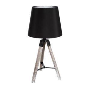 Atmosphera Atmosphera - Stolní lampa RUNO 1xE27/25W/230V dřevo/černá