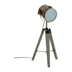 Atmosphera Atmosphera - Stolní lampa EBOR 1xE14/25W/230V borovice/mosaz