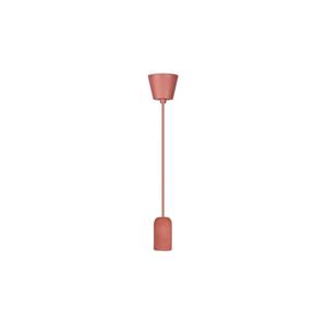 Napájecí kabel 1xE27/60W/230V beton/červená