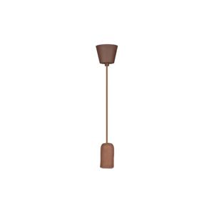 Napájecí kabel 1xE27/60W/230V beton/hnědá