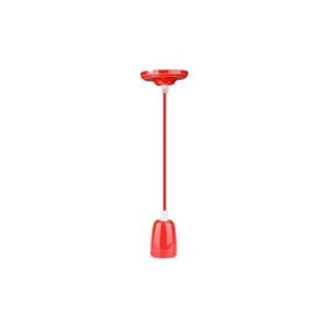 Napájecí kabel 1xE27/60W/230V červená