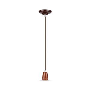 Napájecí kabel 1xE27/60W/230V hnědá