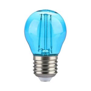 LED Žárovka FILAMENT G45 E27/2W/230V modrá
