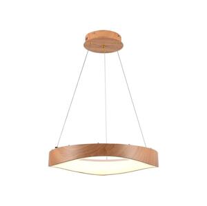 LED Lustr na lanku LED/25W/230V 3000K ø 50 cm hnědá