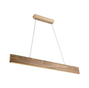 LED Lustr na lanku LED/24W/230V 3000K hnědá