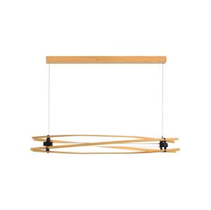 LED Lustr na lanku LED/15W/230V 3000K hnědá
