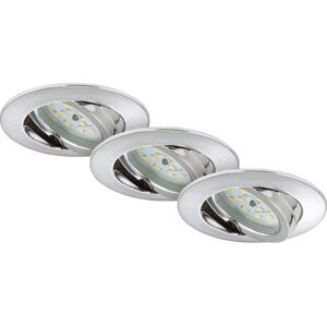Briloner Briloner 7209-038 - SADA 3x LED Koupelnové podhledové svítidlo LED/5W/230V IP23