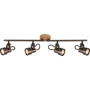 Briloner Briloner 2872-045 - LED Bodové svítidlo TAHUN 4xGU10/5W/230V 3000K hnědá