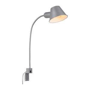 Briloner Briloner 2079-014 - Nástěnná flexibilní lampa 1xE27/10W/230V stříbrná