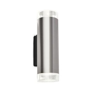Brilo Brilo - LED Venkovní nástěnné svítidlo 2xGU10/4,7W/230V IP44 4000K matný chrom