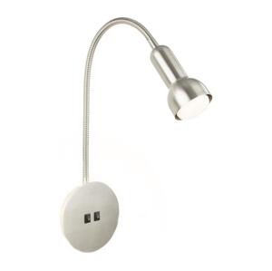 Briloner Briloner 2178012 - LED Nástěnná flexibilní lampa 1xE14/10W/230V + LED/3W chrom