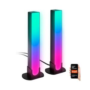 Brilo Brilo - SADA 2x LED RGBIC Stm. stolní lampa LED/12W/230V 3000-6500K Wi-Fi Tuya