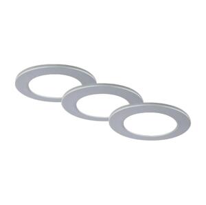 Brilo Brilo - SADA 3x LED Koupelnové podhledové svítidlo LED/4W/230V IP44 stříbrná