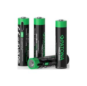 PATONA PATONA - SADA 4x Baterie AAA/LR03 Li-Pol 500mAh 1,5V s USB-C nabíjením