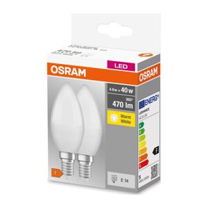 Osram SADA 2x LED Žárovka B38 E14/4,9W/230V 3000K - Osram