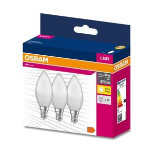 Osram SADA 3x LED Žárovka B38 E14/4,9W/230V 3000K - Osram