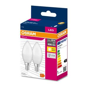 Osram SADA 2x LED Žárovka B38 E14/7,5W/230V 3000K - Osram