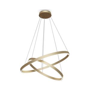 Maytoni Maytoni MOD058PL-L74BS3K - LED Lustr na lanku RIM LED/88W/230V pr. 80 cm zlatá
