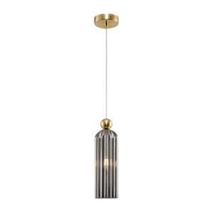 Maytoni Maytoni MOD302PL-01GR - Lustr na lanku ANTIC 1xE14/40W/230V zlatá/šedá