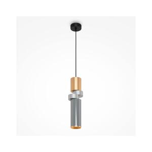 Maytoni Maytoni MOD303PL-01CFL3 - Lustr na lanku PALETTE 1xGU10/40W/230V zlatá/šedá
