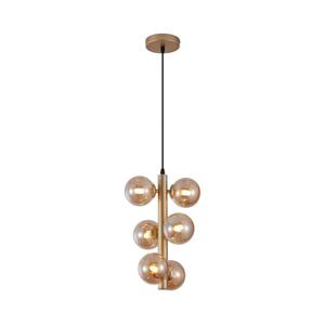 Wofi Wofi 6014-601W - LED Lustr na lanku VILLA 6xG9/3W/230V zlatá