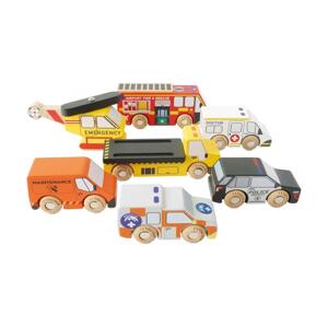 Le Toy Van Le Toy Van - Set záchranných autíček s vrtulníkem