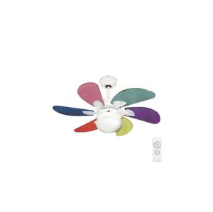 Eurolamp Stropní látor 1xE27/70W/230V pr. 90 cm pestrobarevná + dálkové ovládání