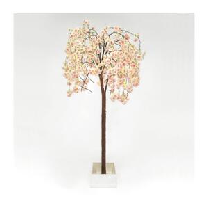 Eurolamp LED Vánoční dekorativní umělý strom CHERRY TREE 84xLED/230V 1,7 m třešeň