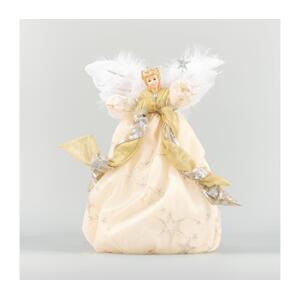 Eurolamp Vánoční dekorace 41 cm anděl zlatá 600-44805