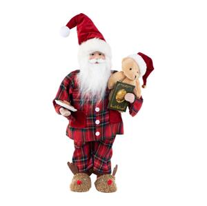 Eurolamp Vánoční dekorace 46 cm Santa