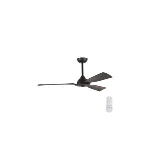 Eurolamp Stropní látor pr. 132 cm IP44 černá + dálkové ovládání