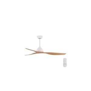 Eurolamp Stropní látor pr. 132 cm béžová/bílá + dálkové ovládání