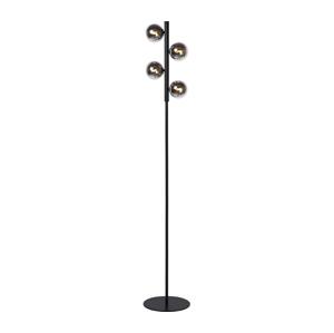Lucide Lucide 45774/04/30 - Stojací lampa TYCHO 4xG9/28W/230V černá