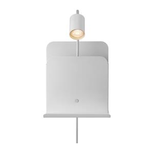 Nordlux Nordlux - Nástěnné svítidlo s poličkou a USB ROOMI 1xGU10/8W/230V bílá