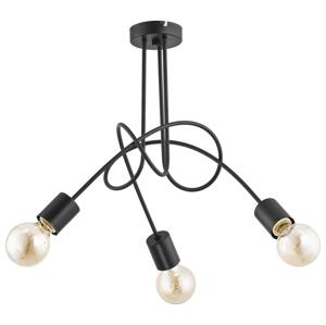Přisazený lustr TANGO 3xE27/15W/230V černá