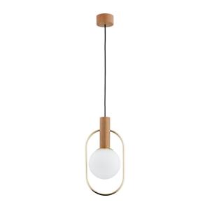 Lustr na lanku MODI 1xE14/10W/230V zlatá/béžová