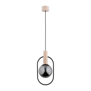 Lustr na lanku NIKI 1xE14/10W/230V černá/béžová
