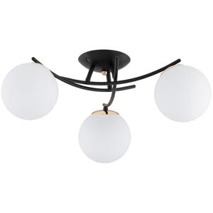 Přisazený lustr SAVI 3xE14/10W/230V černá/zlatá