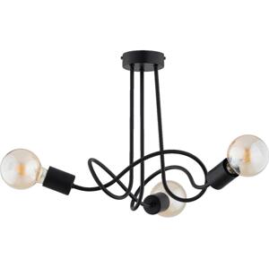 Přisazený lustr WINGO 3xE27/15W/230V černá