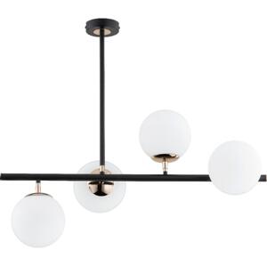 Lustr na tyči LURO 4xE14/10W/230V černá
