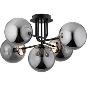 Přisazený lustr BOSS 5xE14/10W/230V černá