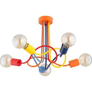 Přisazený lustr WINGO 5xE27/15W/230V pestrobarevná