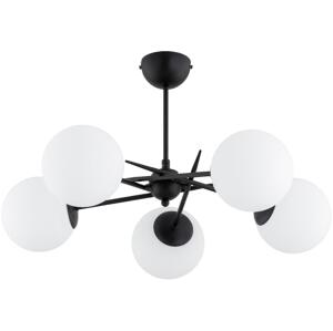 Přisazený lustr PRIMERY 5xE14/10W/230V černá