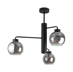 Keter Lighting Lustr na tyči FLEX 3xE27/60W/230V černá/kouřová černá